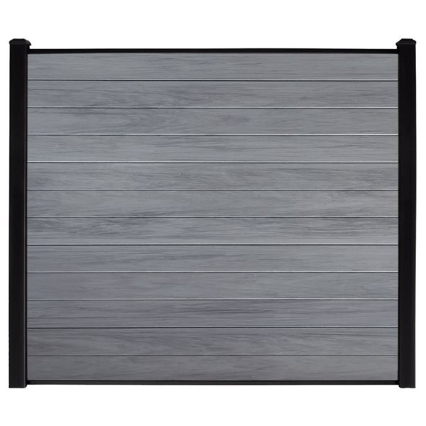 everhome 6-ft Misty Gray Woodgrain Vinyl  Infill Boards 12/Pack