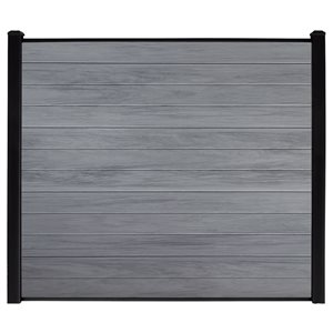 everhome 6-ft Misty Gray Woodgrain Vinyl  Infill Boards 12/Pack