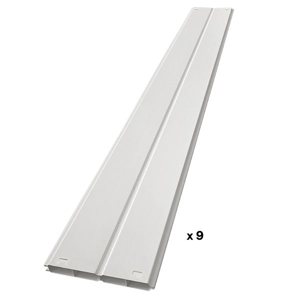 everhome 6 x 6-ft Pearl White Unassembled Vinyl Fence Panel