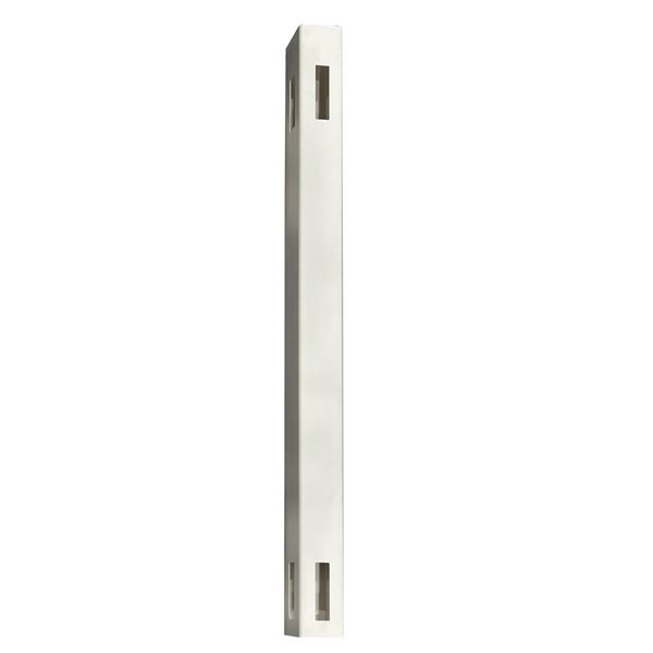 everhome 8-ft Pearl White Vinyl Fence Post with Aluminum Insert