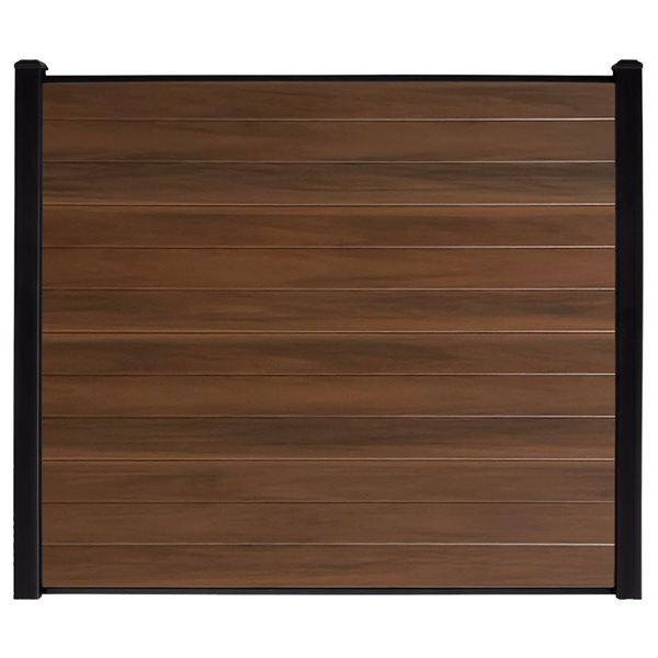 everhome 6-ft Mangrove Woodgrain Vinyl Infill Boards 12/Pack