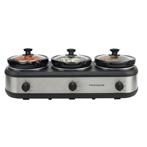 Frigidaire 2.36-L  3-Heat Stainless Steel Triple Slow Cooker