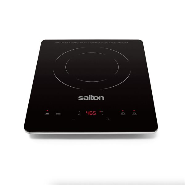 Table de cuisson à induction Salton 11 po 1500 W étroite, noire