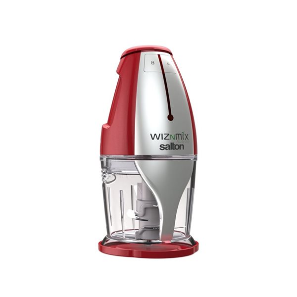 Robot de cuisine tout-en-un WizN Mix de Salton 400 W 3,1 tasses, rouge