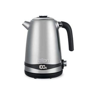 Salton 1.7L 1100 W Stainless Steel Digital Kettle with Variable Temperature