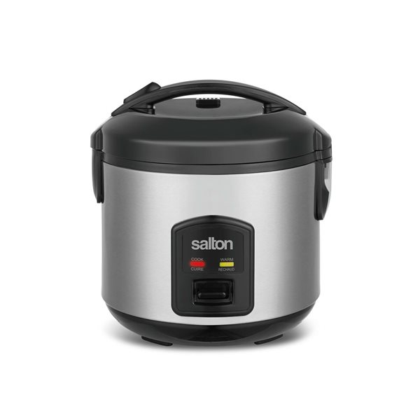 Salton 8-Cup Stainless Steel Automatic Rice Cooker and Steamer