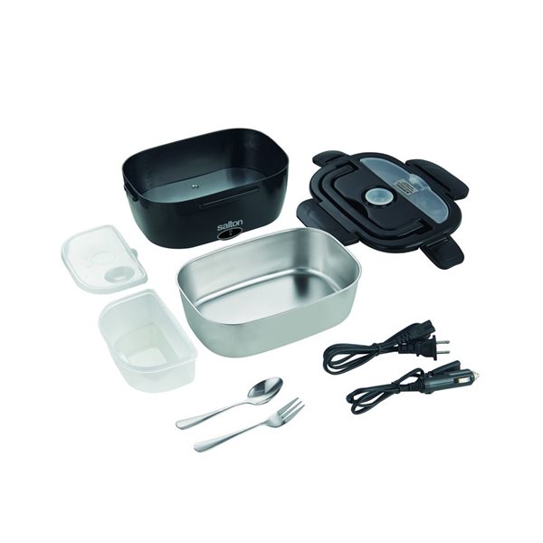 Salton 1.5L 50 W Black Portable Electric Lunchbox