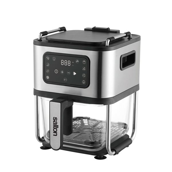 Friteuse à air chaud 3-en-1 avec gril et déshydrateur Salton Flip and Cook 4,6 L