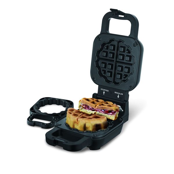 Salton Stuffed Belgian Waffle Maker - Black