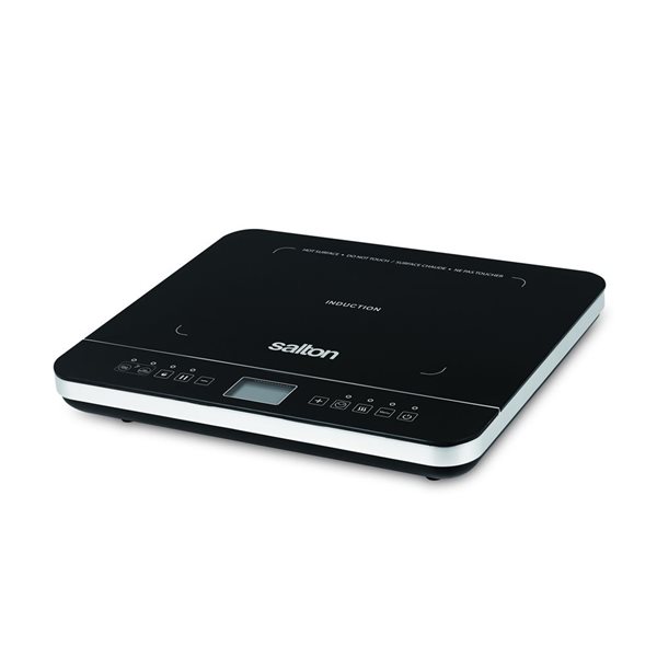 Table de cuisson à induction Salton 11 po 1500 W noire avec sonde de température