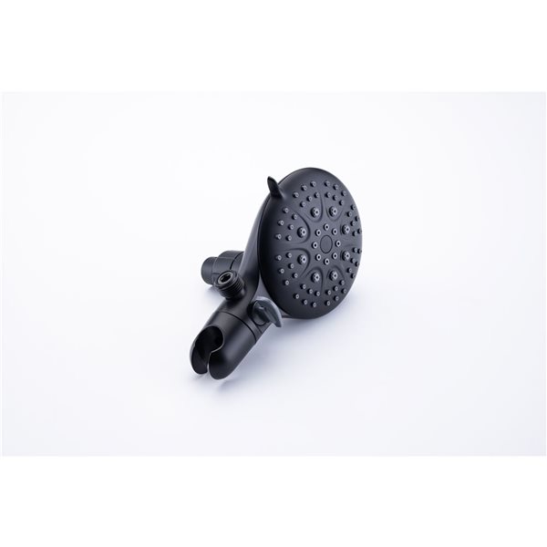 Flynama Matte Black Multi Function Dual Shower Head 3-way Rainfall Shower Head With Rough-in Valve