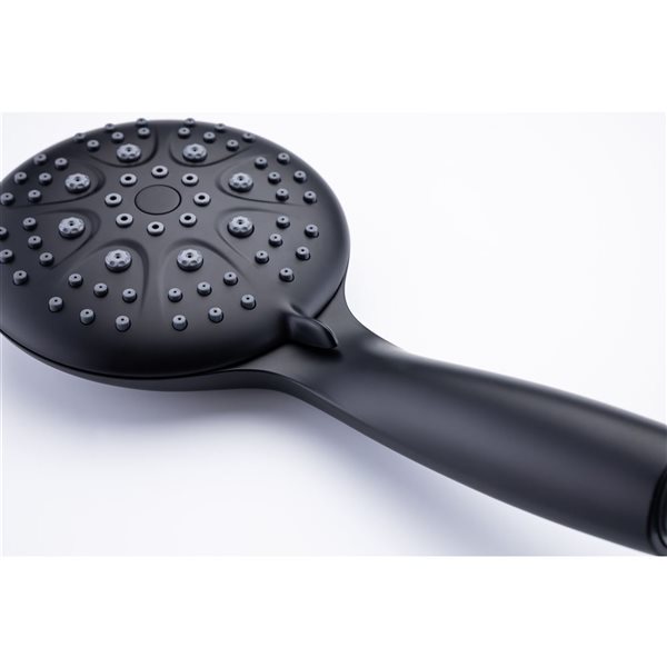 Flynama Matte Black Multi Function Dual Shower Head 3-way Rainfall Shower Head With Rough-in Valve