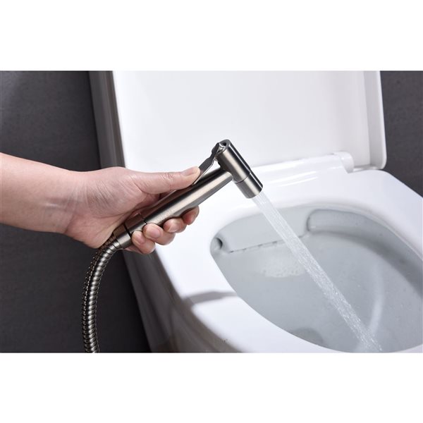 Siège de bidet allongé Flynama argent