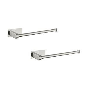 Flynama 2-Pack Brushed Nickel Wall Mount Paper Towel Holder