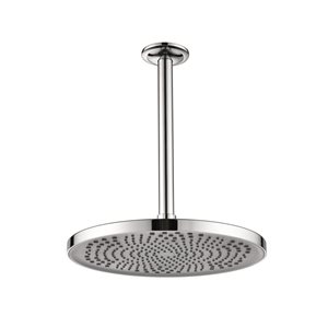 Flynama Chrome 1-Spray Pattern 10-in Ceiling Mount Fixed Shower Head