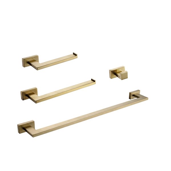 Flynama 5-Piece Gold Bathroom Hardware Set