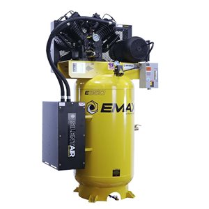 Compresseur d’air EMAX 10 HP avec réservoir de 80 gallons et sécheur d’air silencieux