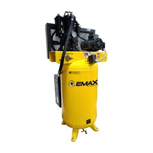 Compresseur d’air industriel silencieux EMAX 5 HP avec réservoir de 80 gallons monophasé