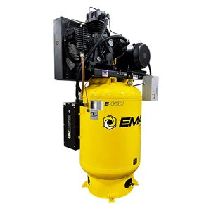 Compresseur d’air industriel silencieux EMAX 10 HP avec réservoir de 120 gallons monophasé