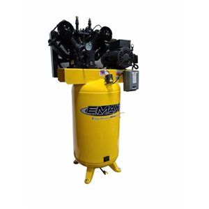 Compresseur d’air industriel Plus EMAX 10 HP avec réservoir de 120 gallons