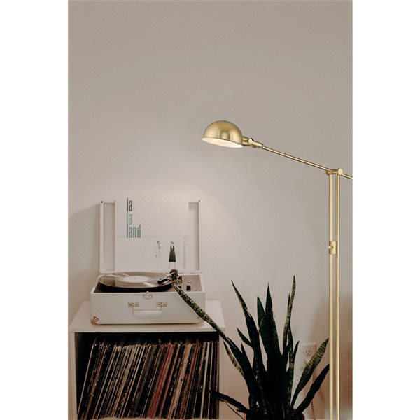 Z-Lite Grammercy Park 1 Light Heritage Brass 82.5-in Floor Lamp