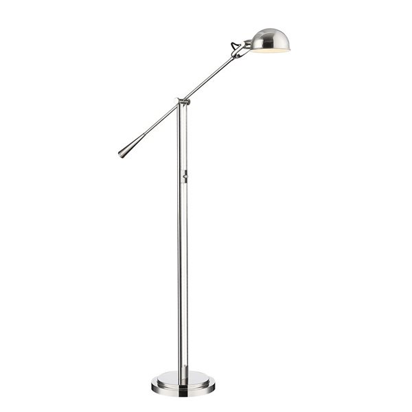 Z-Lite Grammercy Park 1 Light Polished Nickel 82.5-in Floor Lamp