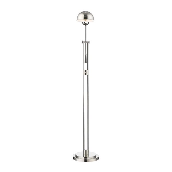 Z-Lite Grammercy Park 1 Light Polished Nickel 82.5-in Floor Lamp