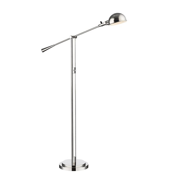 Z-Lite Grammercy Park 1 Light Polished Nickel 82.5-in Floor Lamp