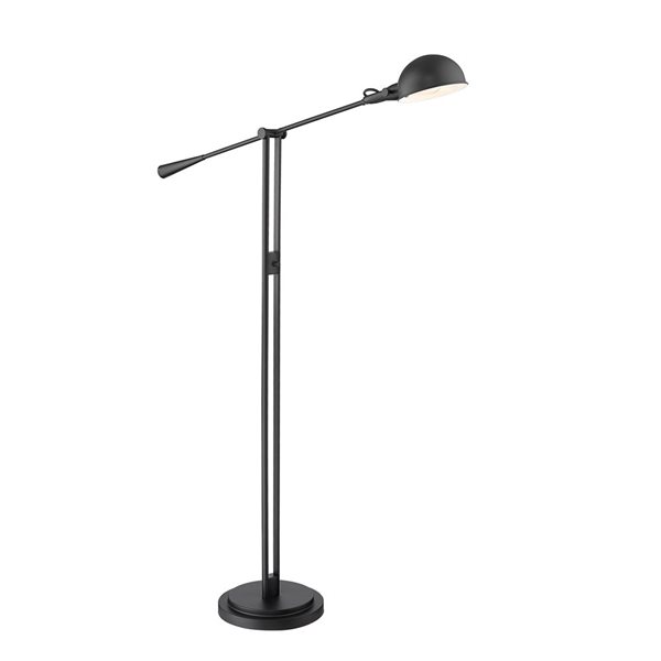 Z-Lite Grammercy Park 1 Light Matte Black 82.5-in Floor Lamp