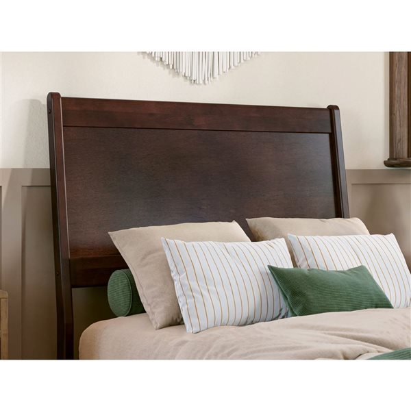 AFI Casanova Twin Solid Wood Panel Headboard - Walnut