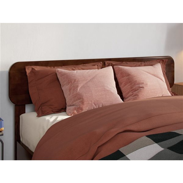 AFI Florence Full Solid Wood Headboard - Walnut