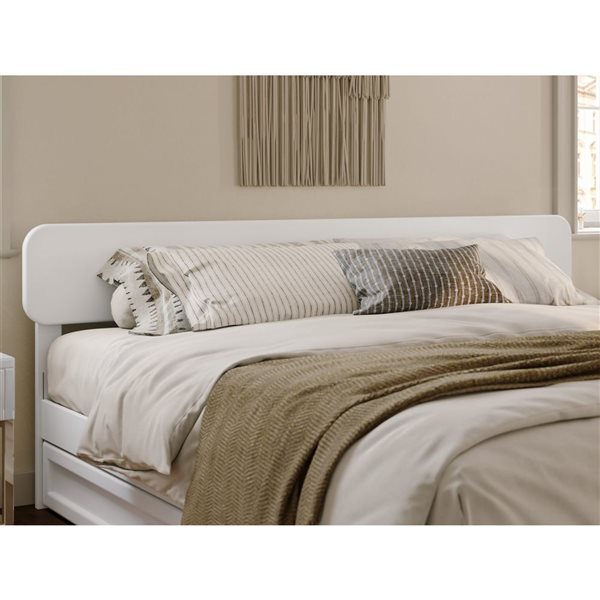 AFI Florence King Solid Wood Headboard - White