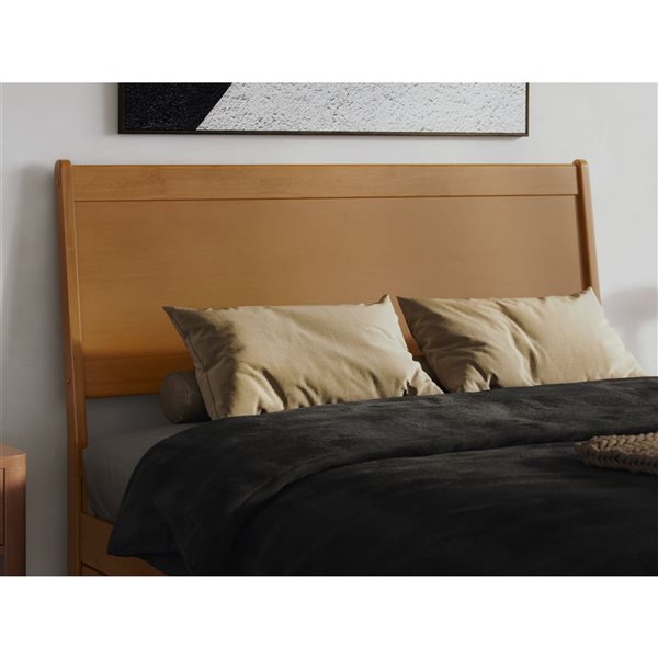 AFI Casanova Queen Solid Wood Panel Headboard - Light Toffee