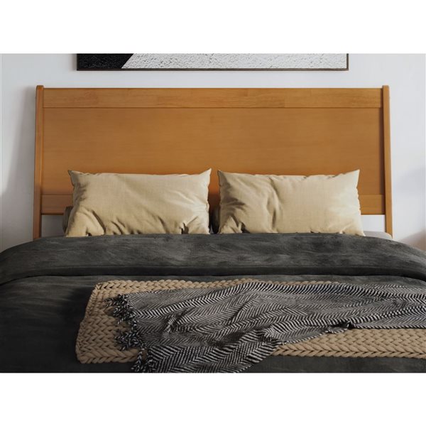 AFI Casanova Queen Solid Wood Panel Headboard - Light Toffee