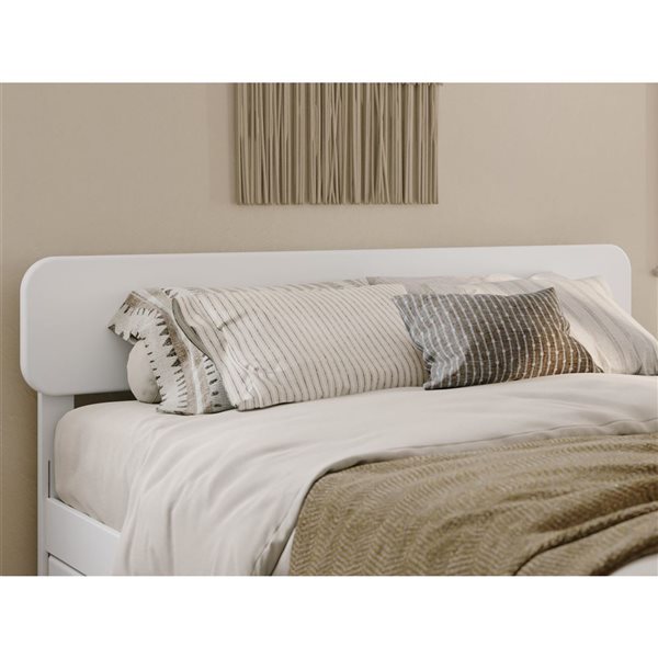 AFI Florence Queen Solid Wood Headboard - White