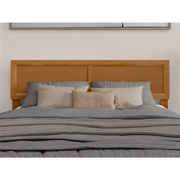 AFI Sophia Queen Solid Wood Headboard - Light Toffee