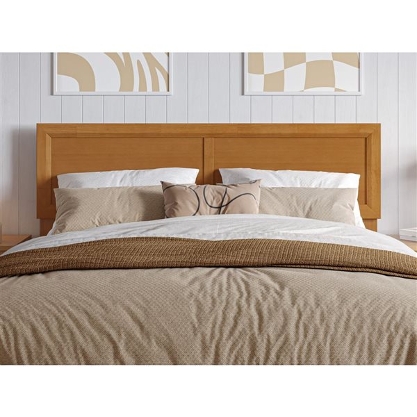 AFI Sophia Full Solid Wood Headboard - Light Toffee