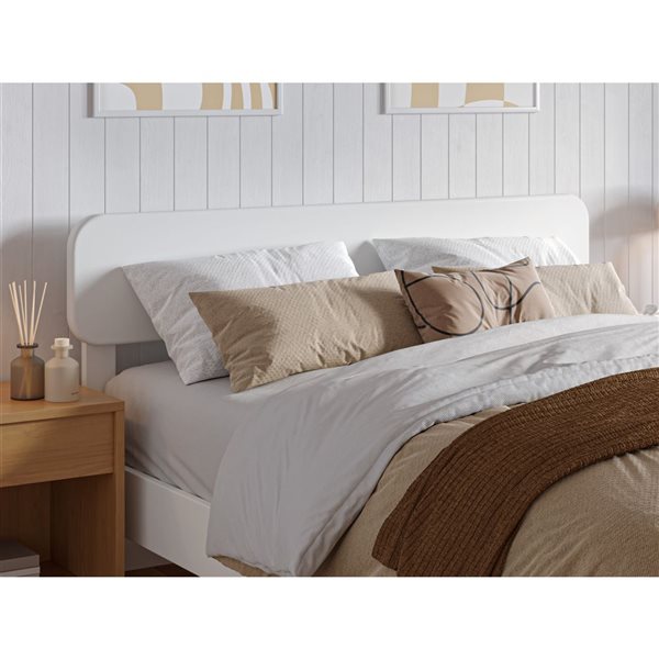 AFI Florence Full Solid Wood Headboard - White