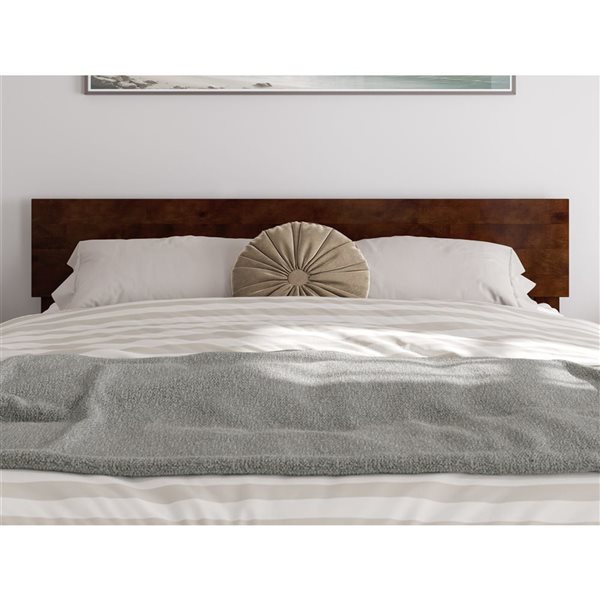 AFI Wesley Queen Platform Bed with Panel Footboard and Storage Drawers - Walnut