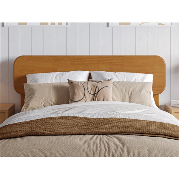 AFI Florence Twin XL Solid Wood Low Profile Platform Bed - Light Toffee