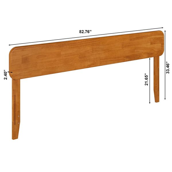 AFI Florence King Solid Wood Headboard - Light Toffee