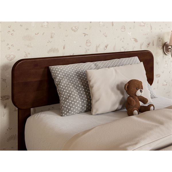 AFI Florence Twin Solid Wood Headboard - Walnut