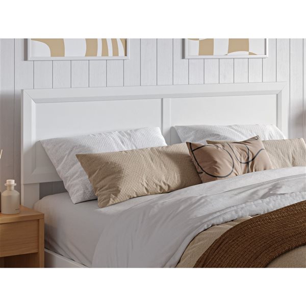 AFI Sophia Full Solid Wood Headboard - White