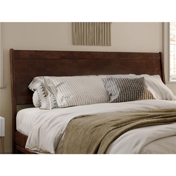 AFI Casanova King Solid Wood Panel Headboard - Walnut