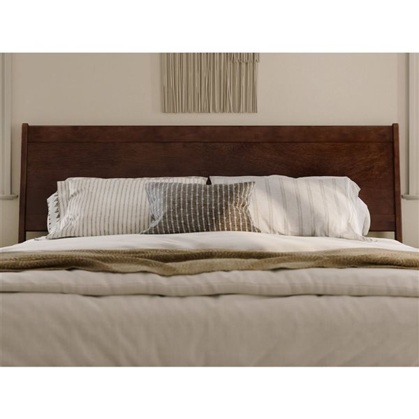 AFI Casanova King Solid Wood Panel Headboard - Walnut