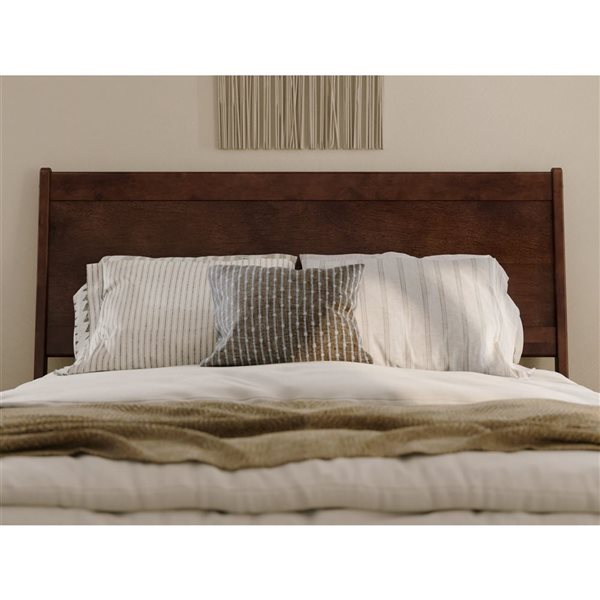 AFI Casanova Queen Solid Wood Panel Headboard - Walnut