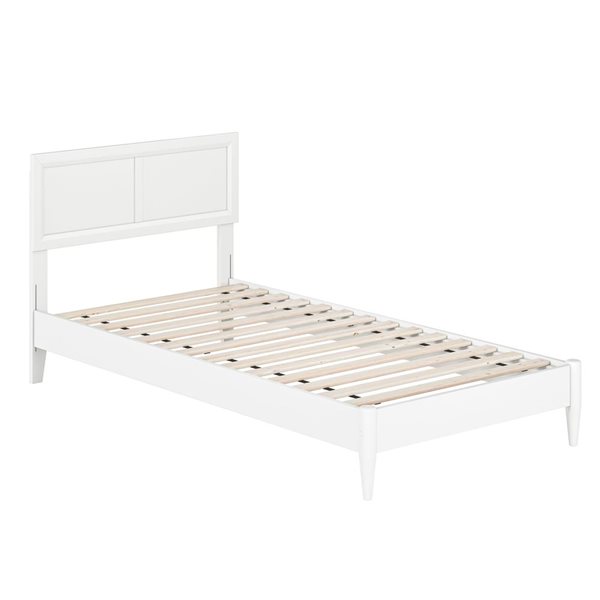 AFI Sophia Twin XL Solid Wood Low Profile Platform Bed - White