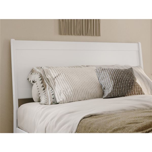 AFI Casanova Queen Solid Wood Panel Headboard - White