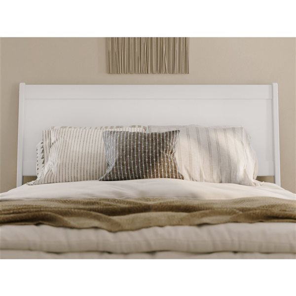 AFI Casanova Queen Solid Wood Panel Headboard - White