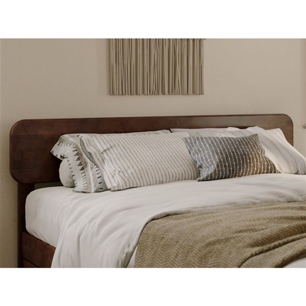 AFI Florence Queen Solid Wood Headboard - Walnut